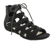 Earthies Enchant Roma (Women) - Black Sandals - Flat - The Heel Shoe Fitters