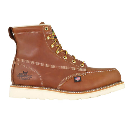 Thorogood American Heritage 6" Moc Toe Steel Toe Work Boot (Men) - Tobacco Boots - Work - 6 Inch - The Heel Shoe Fitters