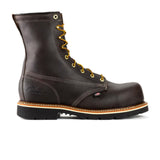 Thorogood Emperor Toe 8" Briar Pitstop Work Boot (Men) - Black Walnut Boots - Work - 8" - Composite Toe - The Heel Shoe Fitters