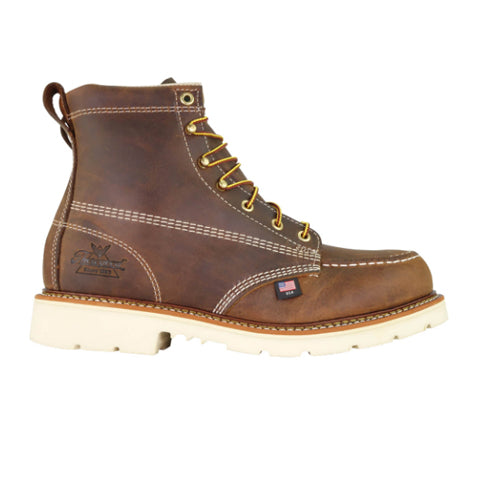 Thorogood American Heritage 6"  Moc Toe Steel Toe (Men) - Crazyhorse Boots - Work - 6" - Steel Toe - The Heel Shoe Fitters