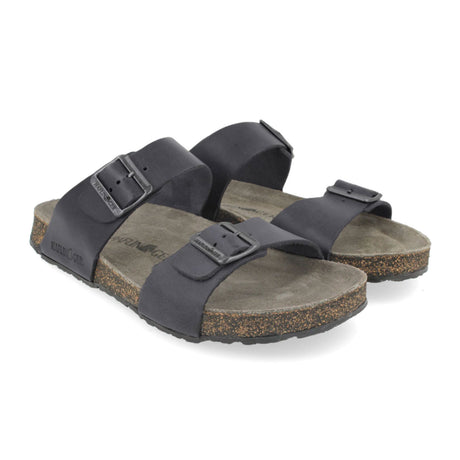 Haflinger Andrea Slide Sandal (Unisex) - Graphite Unlined Sandals - Slide - The Heel Shoe Fitters