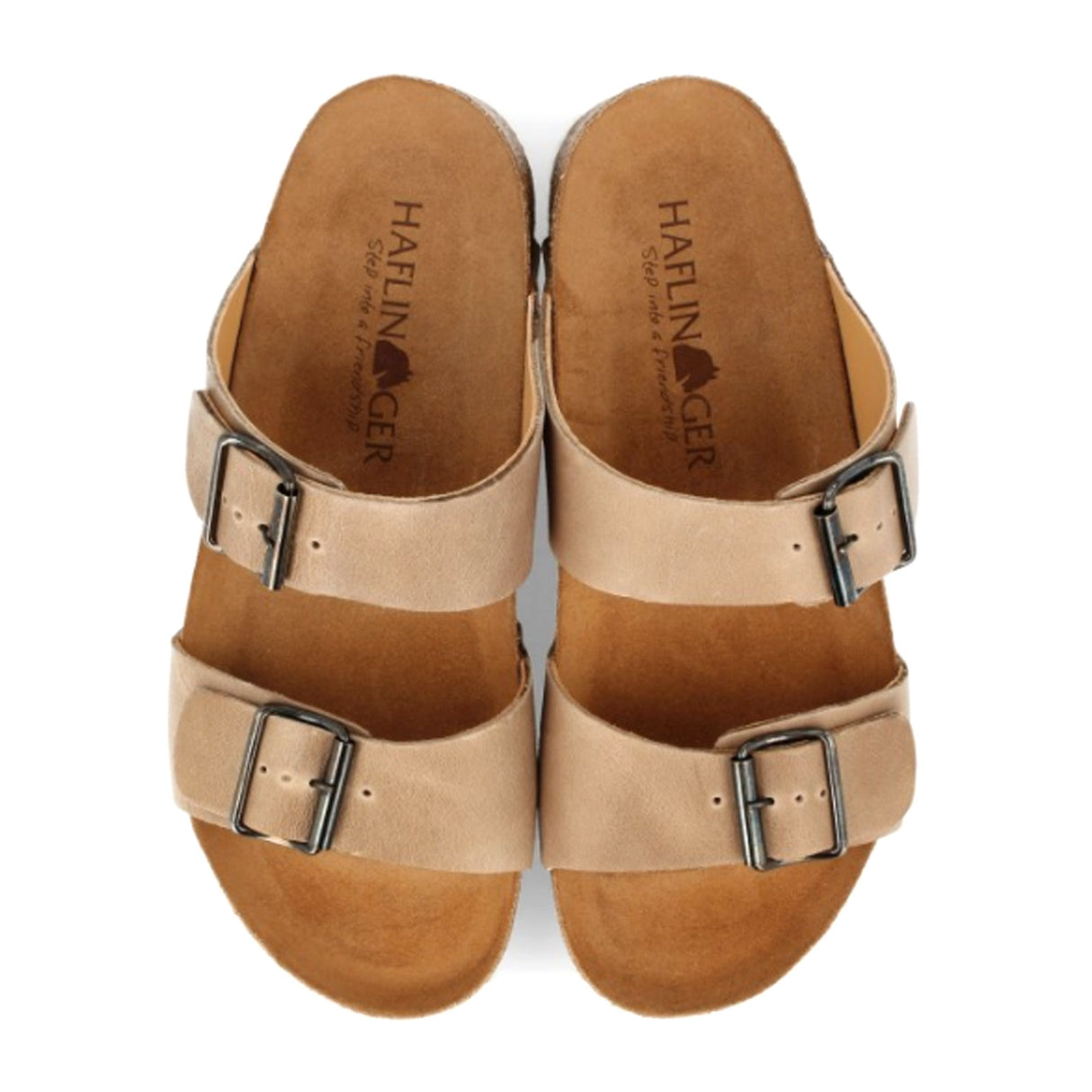 Haflinger Andrea Slide Sandal (Unisex) - Taupe Sandals - Slide - The Heel Shoe Fitters