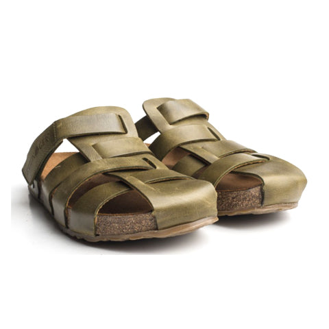 Haflinger Paris Sandal (Women) - Olive Sandals - Slide - The Heel Shoe Fitters