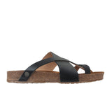 Haflinger Jackie Sandal (Unisex) - Black Sandals - Thong - The Heel Shoe Fitters