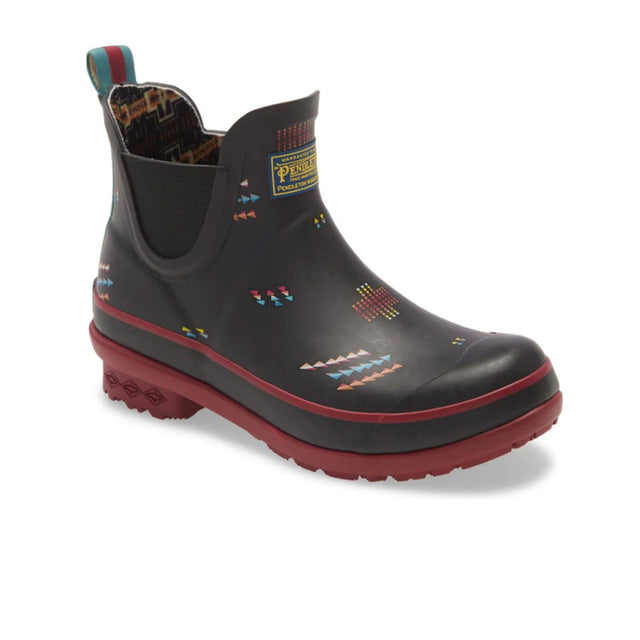 Pendleton Geo Toss Chelsea 82058 (Women) - Black Boots - Rain - Low - The Heel Shoe Fitters