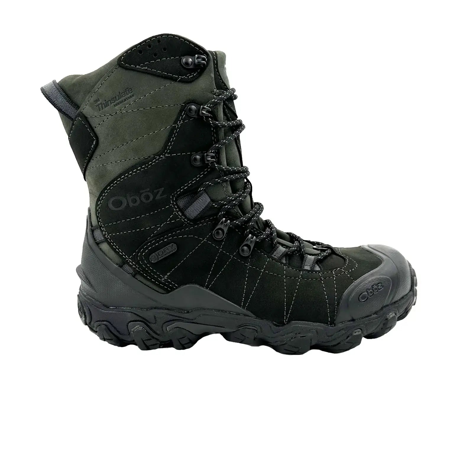 Oboz Bridger 10" Insulated B DRY Boot (Men) - Carbon Black Boots - Hiking - High - The Heel Shoe Fitters