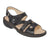 Finn Comfort Gomera-S Backstrap Sandal (Women) - Black Sandals - Backstrap - The Heel Shoe Fitters