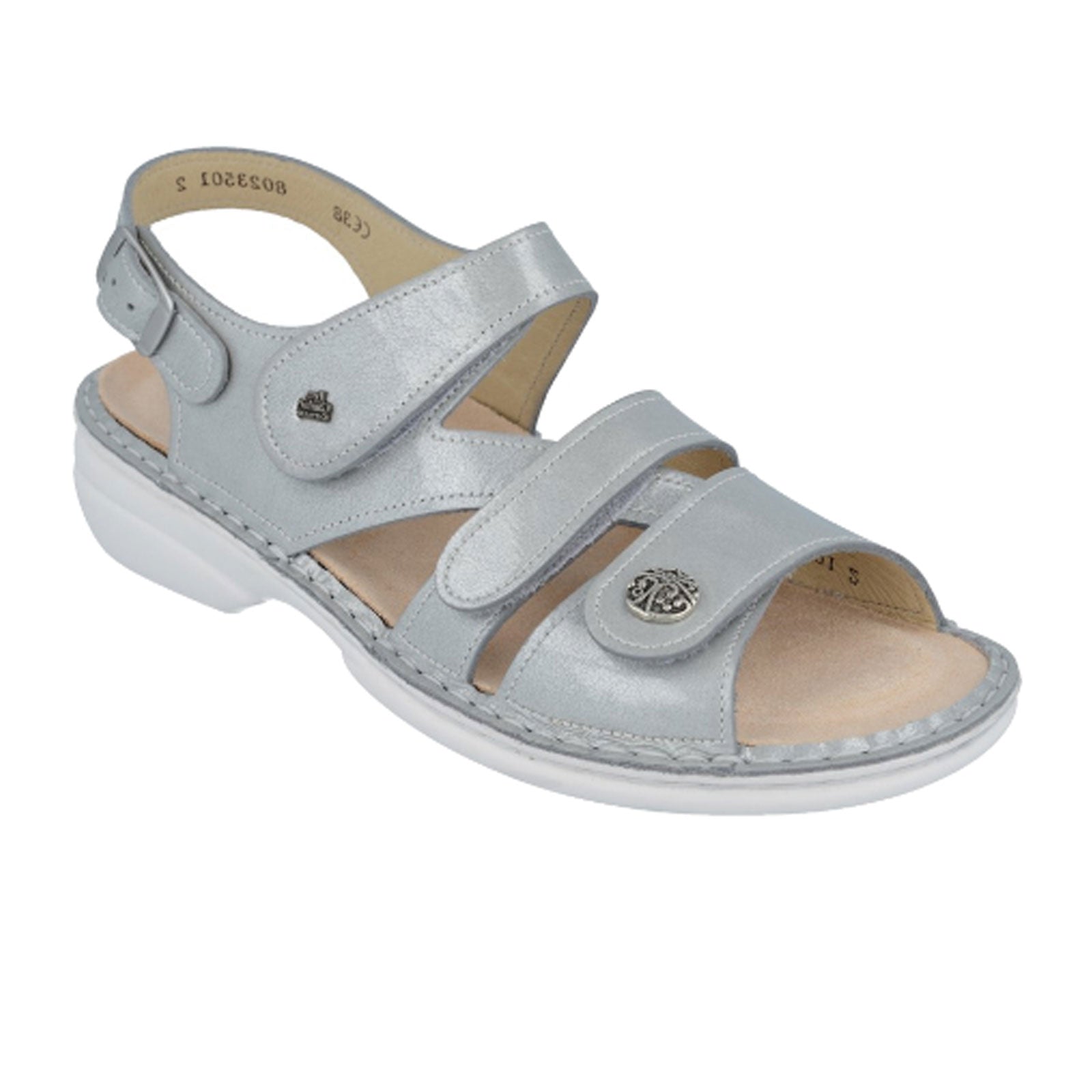 Finn Comfort Gomera-S Backstrap Sandal (Women) - Grey Sandals - Backstrap - The Heel Shoe Fitters