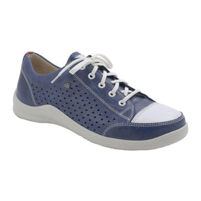 Finn Comfort Charlotte Sneaker (Women) - Pacific/White/Red Athletic - Casual - Lace Up - The Heel Shoe Fitters