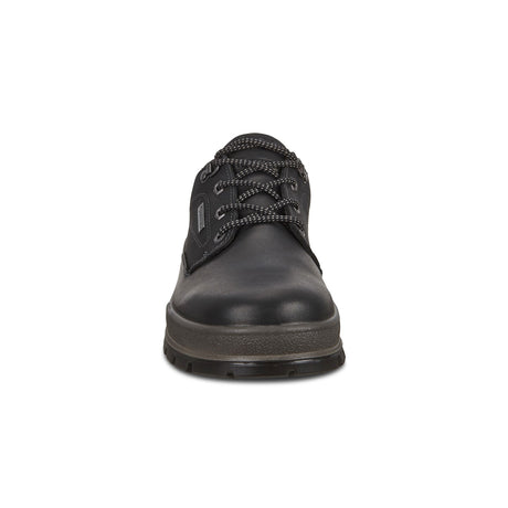 ECCO Track 25 Low Plain Toe Hiking Shoe (Men) - Black/Black Hiking - Low - The Heel Shoe Fitters