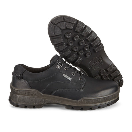 ECCO Track 25 Low Plain Toe Hiking Shoe (Men) - Black/Black Hiking - Low - The Heel Shoe Fitters