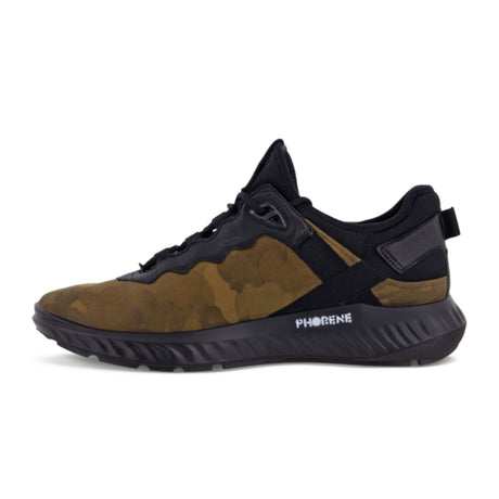 ECCO ATH-1FM Lace LX Sneaker (Men) - Tarmac Camo/Black Athletic - Athleisure - The Heel Shoe Fitters