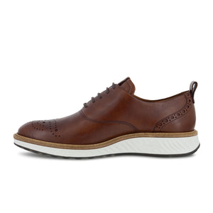 Ecco St. 1 Hybrid Derby Wingtip Oxford (Men) - Cognac Dress-Casual - Oxfords - The Heel Shoe Fitters