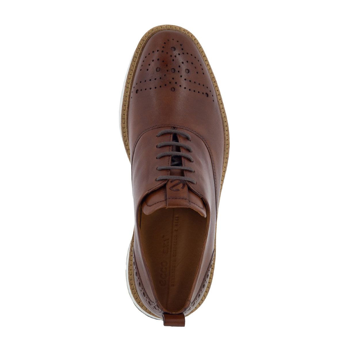ECCO St. 1 Hybrid Derby Wingtip Oxford (Men) - Cognac Dress-Casual - Oxfords - The Heel Shoe Fitters