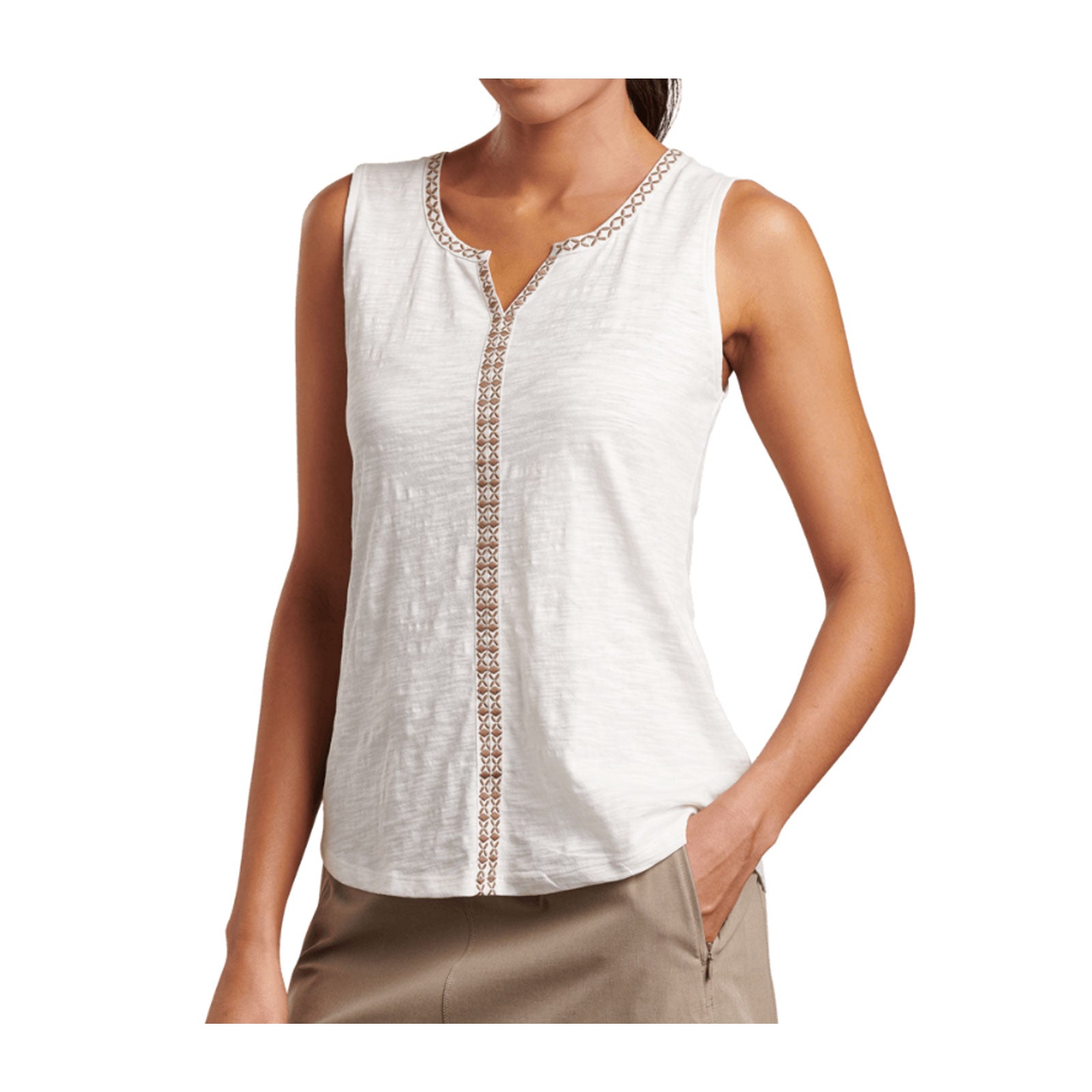 Kuhl Shay Tank Top (Women) - White Outerwear - Upperbody - The Heel Shoe Fitters