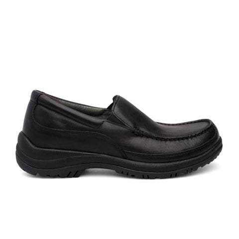 Dansko Wayne Slip On (Men) - Black Full Grain Dress-Casual - Slip Ons - The Heel Shoe Fitters