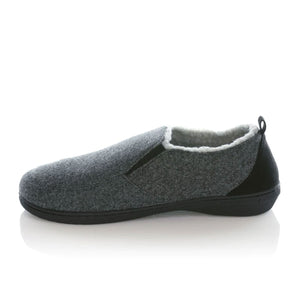 Powerstep Twin Gore Slipper (Men) - Charcoal Dress-Casual - Slippers - The Heel Shoe Fitters
