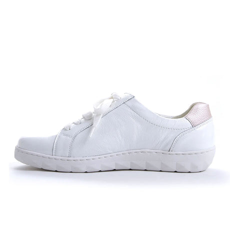 Waldlaufer Maria 921002 Sneaker (Women) - Patent White/Rose Athletic - Athleisure - The Heel Shoe Fitters