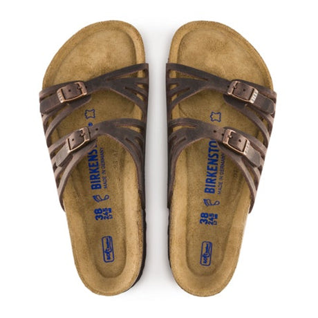 Birkenstock Granada Soft Footbed (Women) - Habana Sandals - Slide - The Heel Shoe Fitters