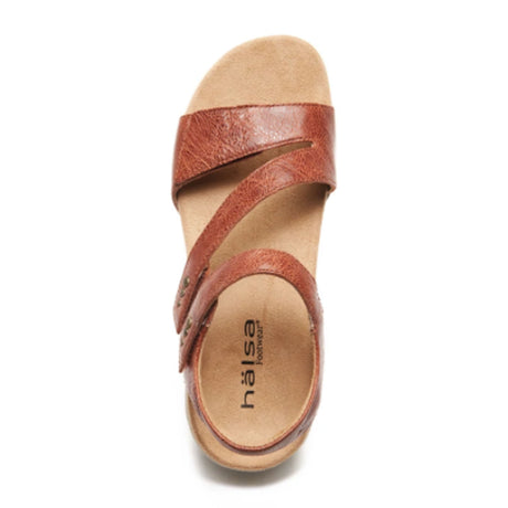 Halsa Denia Backstrap Sandal (Women) - Cognac Sandals - Backstrap - The Heel Shoe Fitters