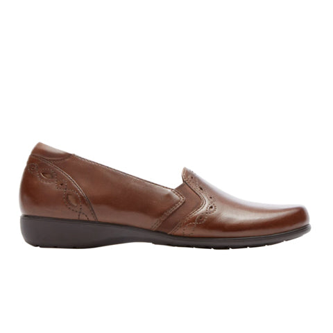 Aravon Adalyn AR Slip On Loafer (Women) - Brown Dress-Casual - Slip Ons - The Heel Shoe Fitters