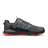 Altra Lone Peak All Weather Low 2 Trail Running Shoe (Men) - Gray/Orange Athletic - Running - Trail - The Heel Shoe Fitters