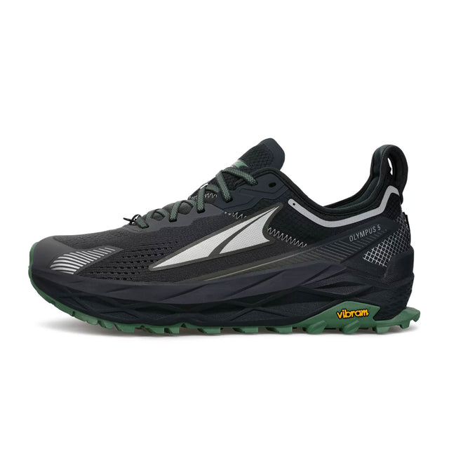 Altra Olympus 5 Trail Shoe (Men) - Black/Gray Hiking - Low - The Heel Shoe Fitters