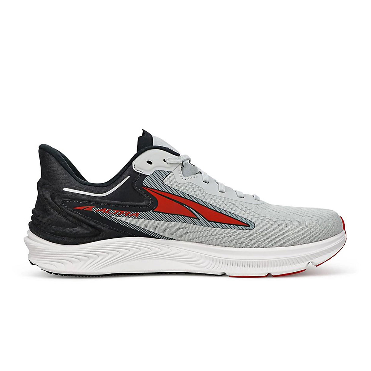 Altra Torin 6 (Men) - Gray/Red Athletic - Walking - The Heel Shoe Fitters