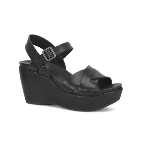 Kork-Ease Ava 2.0 Wedge Sandal (Women) - Black Sandals - Wedge - The Heel Shoe Fitters