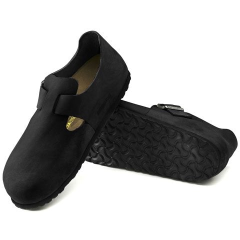 Birkenstock London (Unisex) - Black Oiled Leather Dress-Casual - Clogs & Mules - The Heel Shoe Fitters