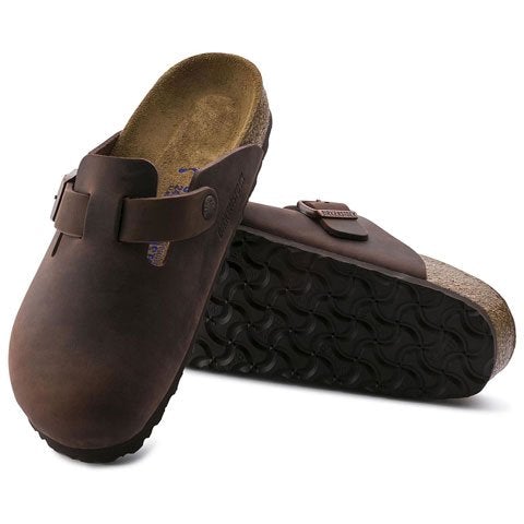 Birkenstock Boston Soft Footbed Narrow Clog (Unisex) - Habana Oiled Leather Dress-Casual - Clogs & Mules - The Heel Shoe Fitters