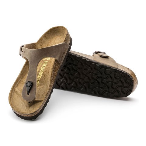 Birkenstock Thong Sandal (Women) - Tobacco Brown Oiled Leather - Heel Shoe Fitters