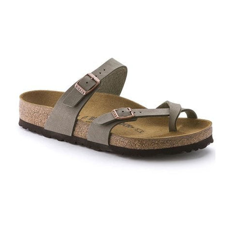 Birkenstock Mayari (Women) - Stone Birkibuc Sandals - Thong - The Heel Shoe Fitters