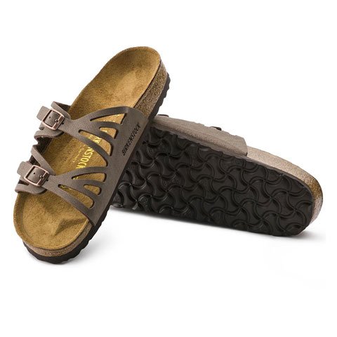 Birkenstock Granada Narrow (Women) - Mocha Birkibuc Sandals - Slide - The Heel Shoe Fitters