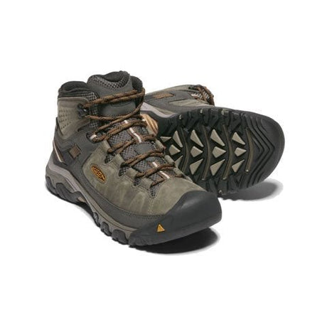 Keen Targhee III Mid Waterproof Hiking Boot (Men) - Black Olive/Golden Brown Boots - Hiking - Mid - The Heel Shoe Fitters