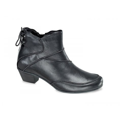Aetrex Samantha Ankle Boot (Women) - Black Boots - Fashion - Ankle Boot - The Heel Shoe Fitters