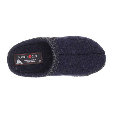 Haflinger AS Classic Slipper (Unisex) - Navy Dress-Casual - Slippers - The Heel Shoe Fitters