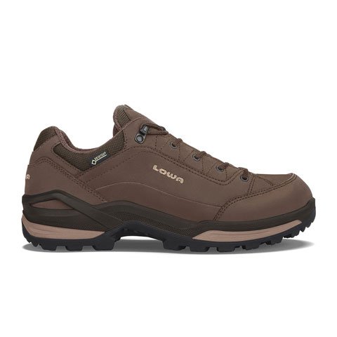 Lowa Renegade GTX Lo Hiking Shoe (Men) - Espresso/Beige Hiking - Low - The Heel Shoe Fitters