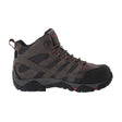 Merrell Work Moab Vertex Mid Composite Toe Work Boot (Men) - Pewter Boots - Work - 6 Inch - The Heel Shoe Fitters