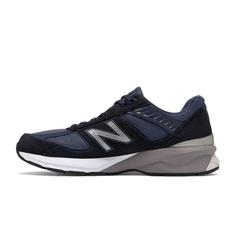 New Balance Made in the USA 990v5 (Men) - Navy/Silver Athletic - Running - Stability - The Heel Shoe Fitters