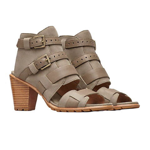 Sorel Nadia Buckle II Open Toe Wedge Women Sage The Heel