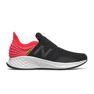New Balance Fresh Foam Roav Slip On Sneaker (Children) - Black/Energy Red Athletic - Running - Cushion - The Heel Shoe Fitters