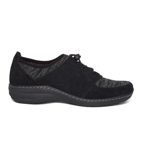 Aetrex Casey Lace Up (Women) - Black Dress-Casual - Lace Ups - The Heel Shoe Fitters