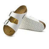 Birkenstock Arizona Birko-Flor Slide Sandal (Unisex) - White Sandals - Slide - The Heel Shoe Fitters