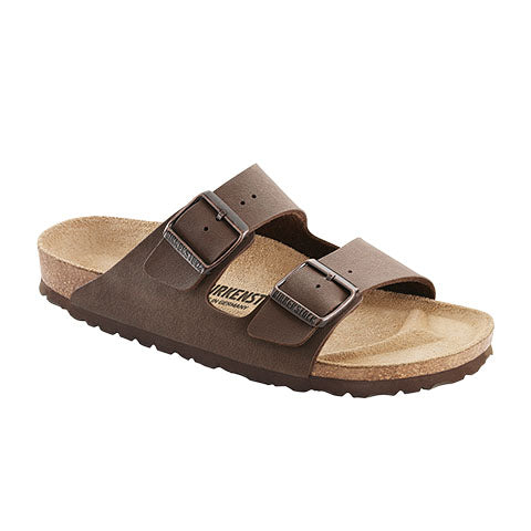 Birkenstock Arizona Birkibuc Narrow Slide Sandal (Unisex) - Mocha Sandals - Slide - The Heel Shoe Fitters