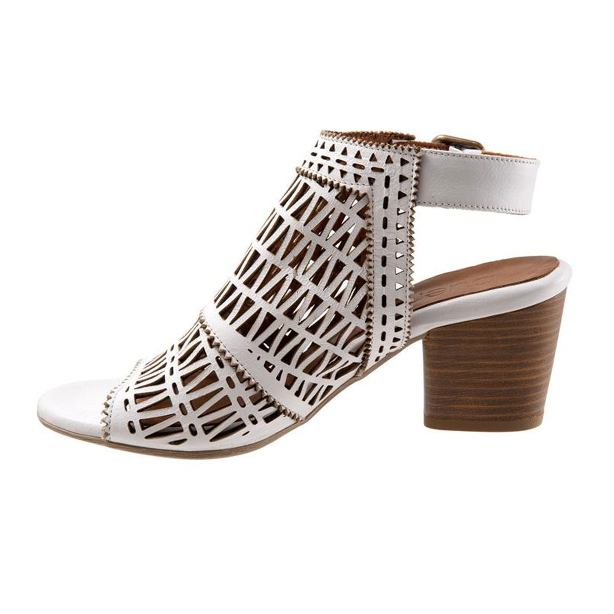 Bueno Candice Heeled Sandal (Women) - White Sandals - Heel/Wedge - The Heel Shoe Fitters