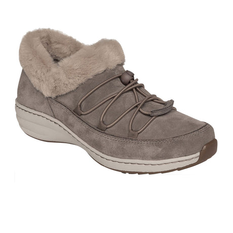 Aetrex Chrissy Slip On (Women) - Beige Leather Dress-Casual - Slip Ons - The Heel Shoe Fitters