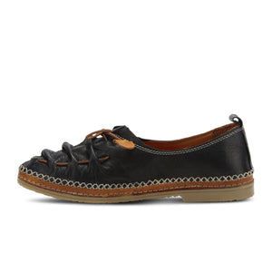 Spring Step Berna Slip On Loafer (Women) - Black Leather Dress-Casual - Slip Ons - The Heel Shoe Fitters