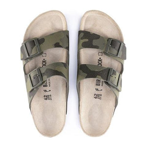 Birkenstock Arizona Slide Sandal (Men) - Desert Soil Camo Green Sandals - Slide - The Heel Shoe Fitters