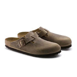 Birkenstock Boston (Unisex) - Tobacco Oiled Leather Dress-Casual - Clogs & Mules - The Heel Shoe Fitters